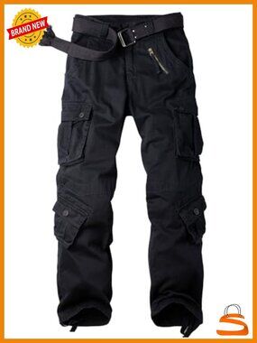 Women's Cargo Pants 8 Pockets Ripstop Cotton Casual Work Trousers